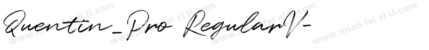 Quentin_Pro RegularV字体转换